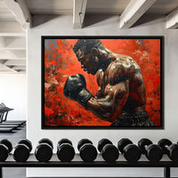 Fervent Pugilist Canvas Wall Art