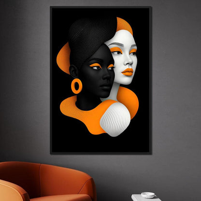 Faces of Balance Canvas Wall Art