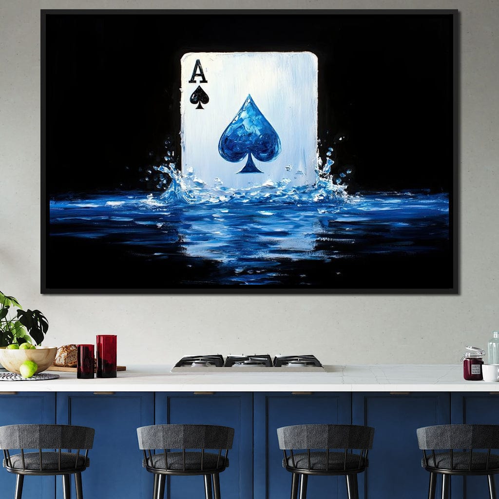 Ace of Spades Waterfall Canvas Wall Art