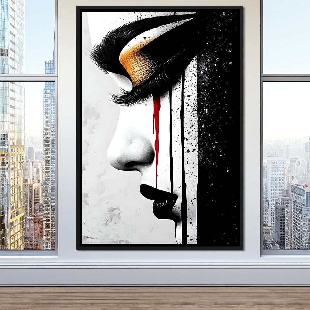 Golden Elegance Abstract Vision Canvas Wall Art
