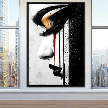Golden Elegance Abstract Vision Canvas Wall Art