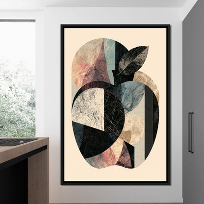 Geometric Harvest Of Forgotten Apple Canvas Wall Art