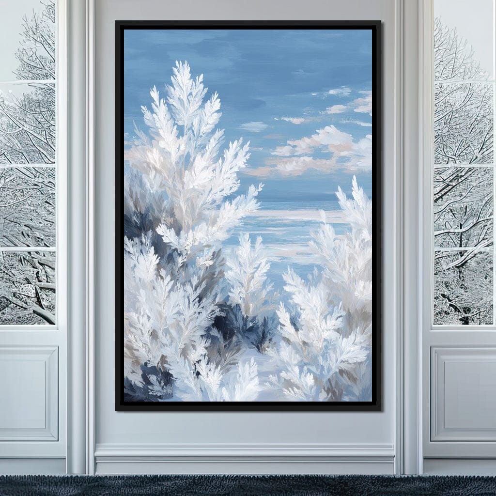 Frosted Seaside Botanicals Canvas Wall Art