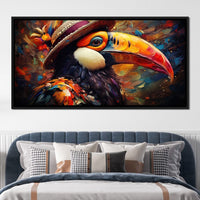 Tucan Tourist Canvas Wall Art