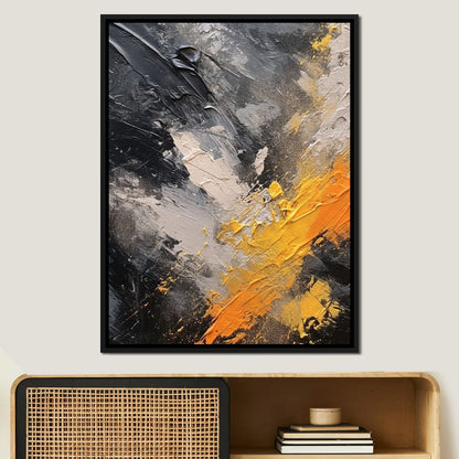 Abstract Onyx Radiance Canvas Wall Art