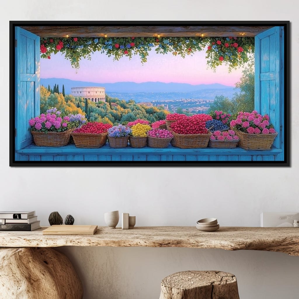 Tuscan Garden Splendor Vista Canvas Wall Art