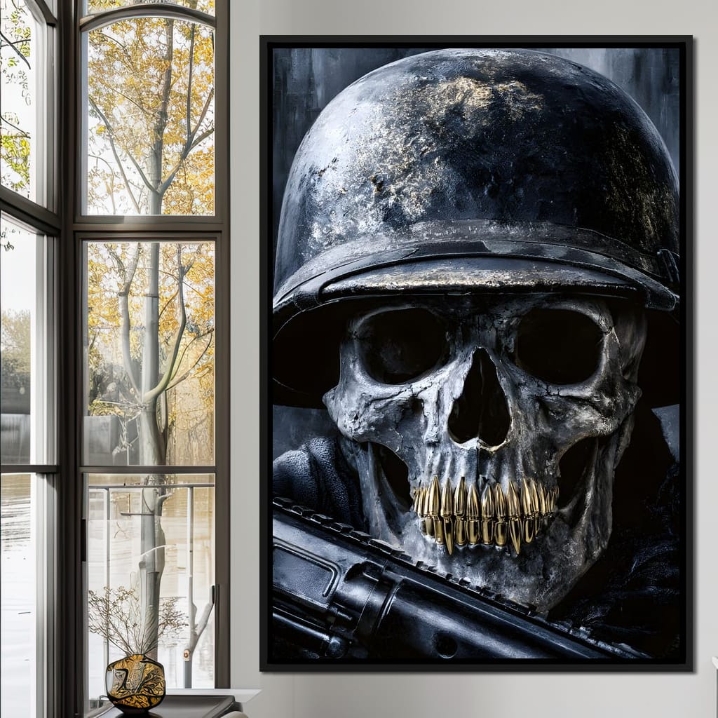 Final Soldier Resting Place Canvas Wall Art