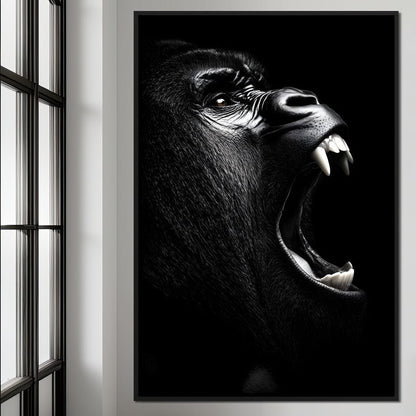 Primal Roar Silence Echoes Canvas Wall Art