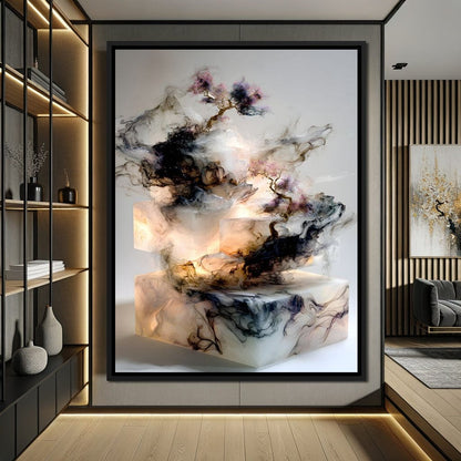 Celestial Bonsai Ascension Canvas Wall Art