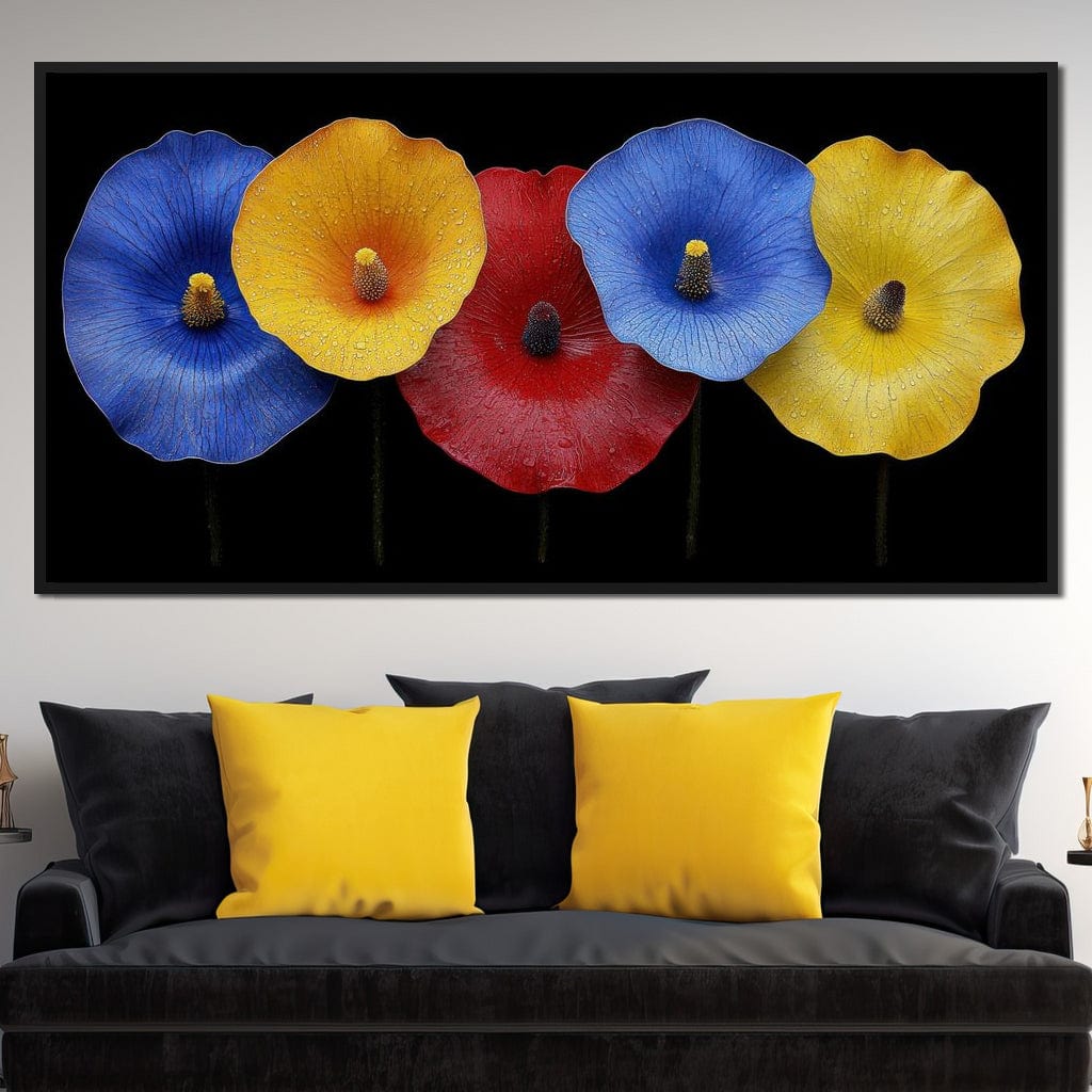Petal Prism Canvas Wall Art