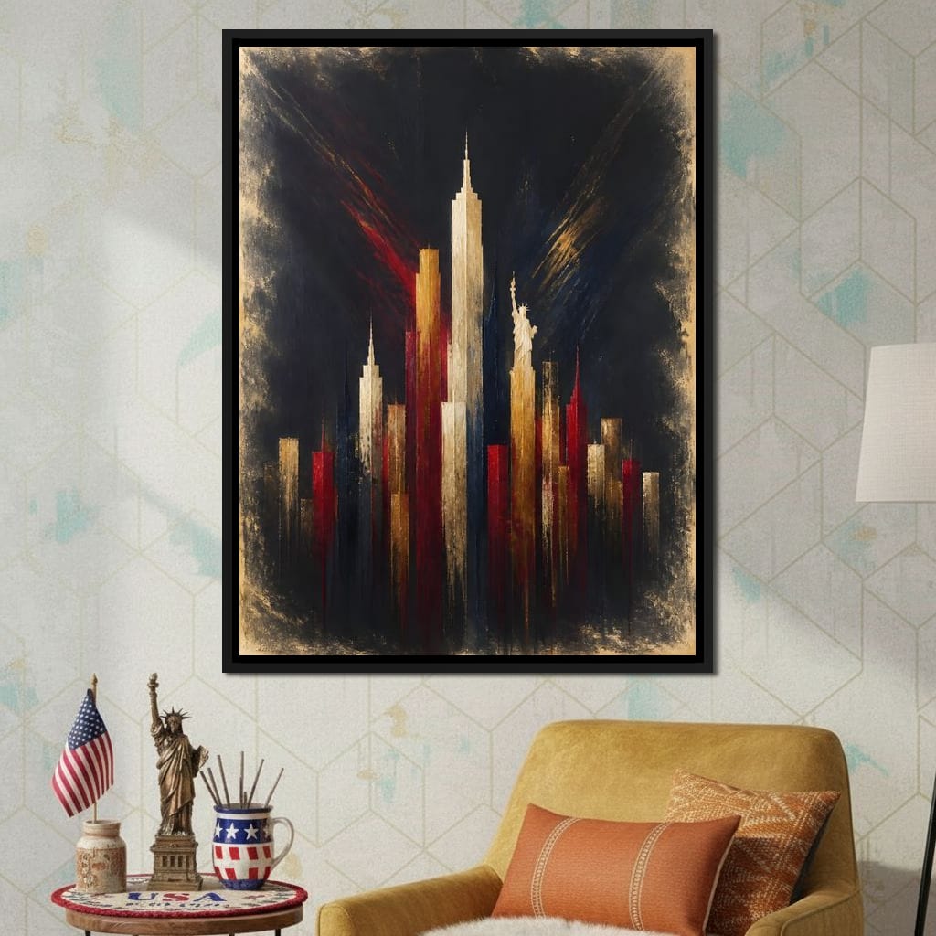 Gilded Heights of a Proud Nation Canvas Wall Art