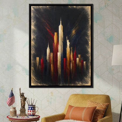 Gilded Heights of a Proud Nation Canvas Wall Art