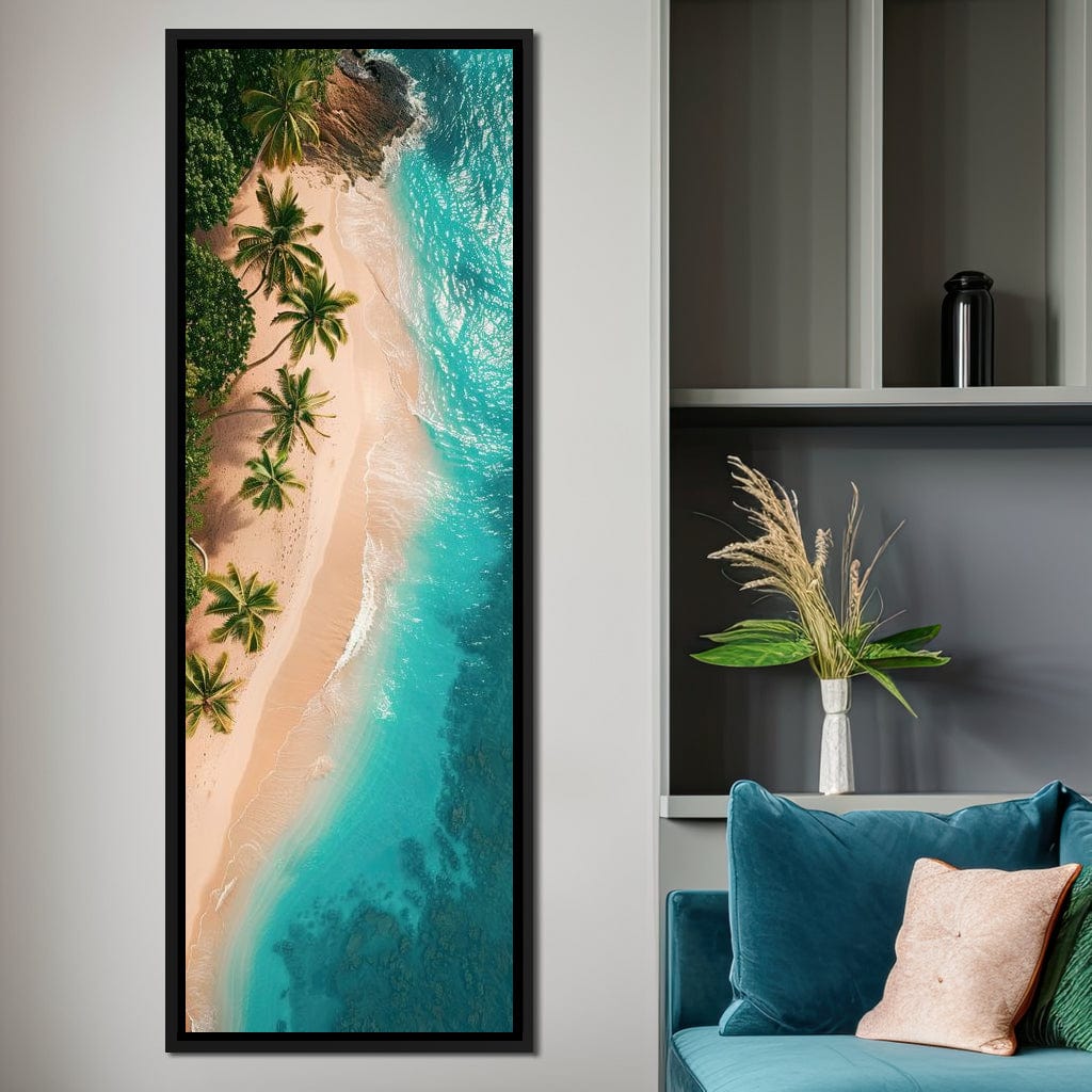 Peaceful Paradise Beach Canvas Wall Art