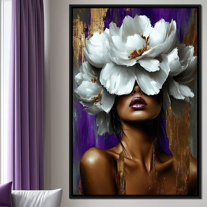 Radiant Blossom Essence Canvas Wall Art