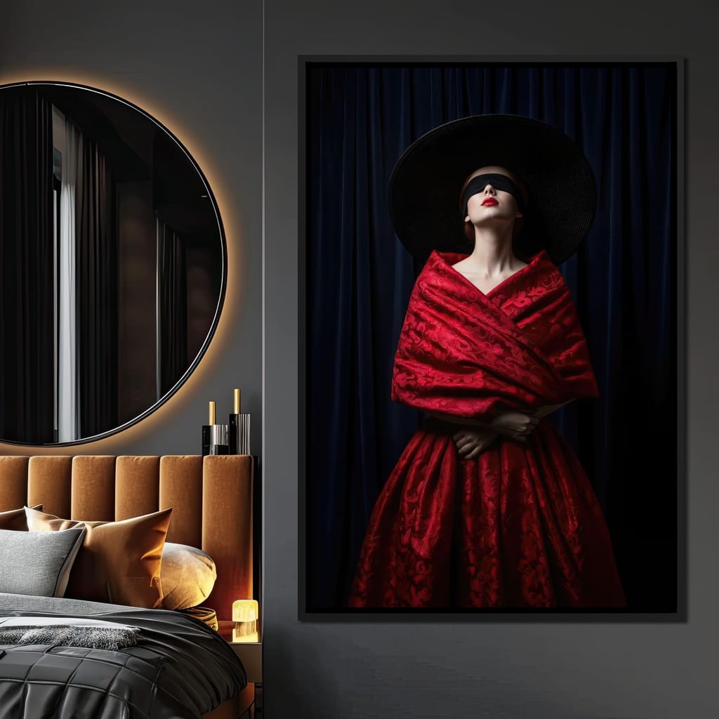 The Veiled Desire Canvas Wall Art