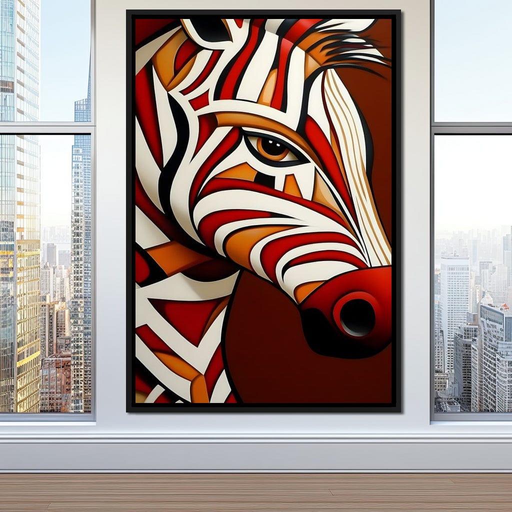Stripes of the Savanna Melody Canvas Wall Art