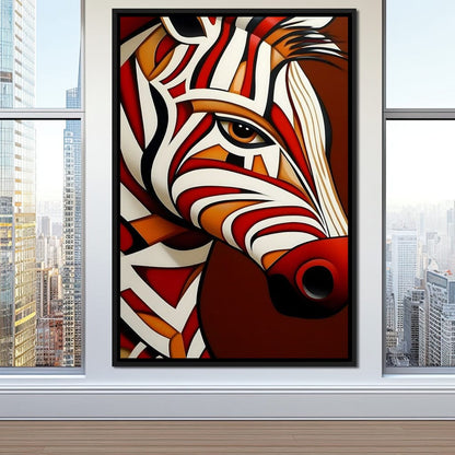 Stripes of the Savanna Melody Canvas Wall Art