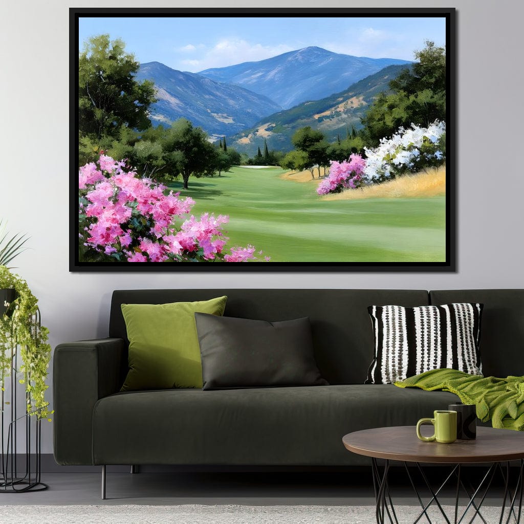 Mountain Meadow Blooms Canvas Wall Art