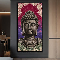 Celestial Buddha Tranquil Flow Canvas Wall Art