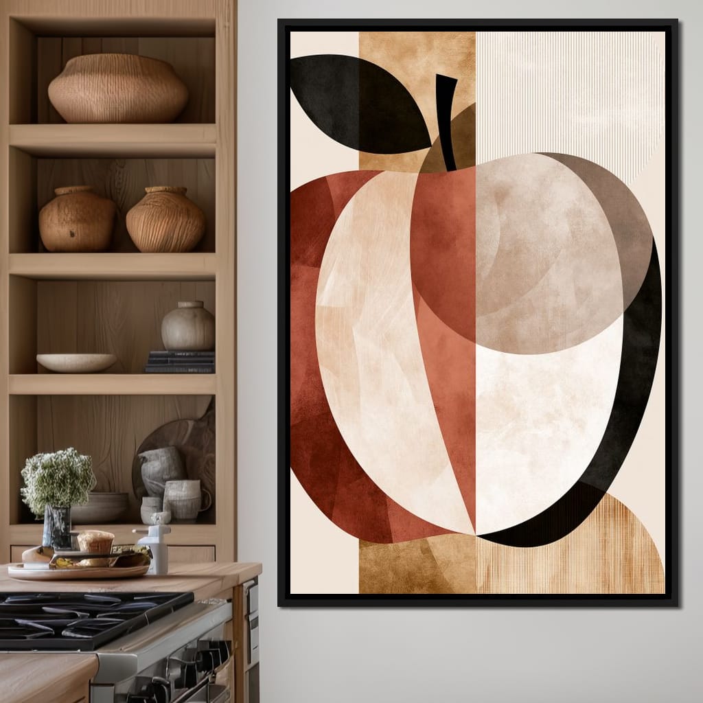 Geometric Study of Harvest Fruit Canvas Wall Art