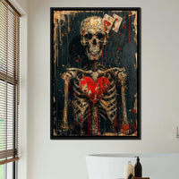 Romantic Skeleton 4 Canvas Wall Art