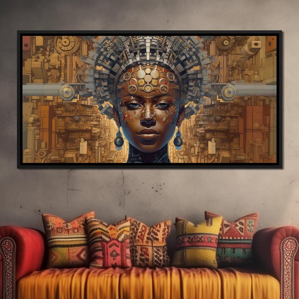 African Portrait Jama Canvas Wall Art