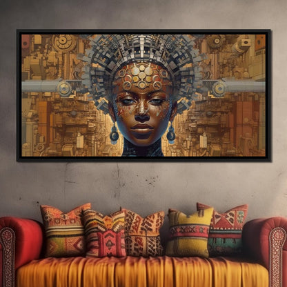 African Portrait Jama Canvas Wall Art