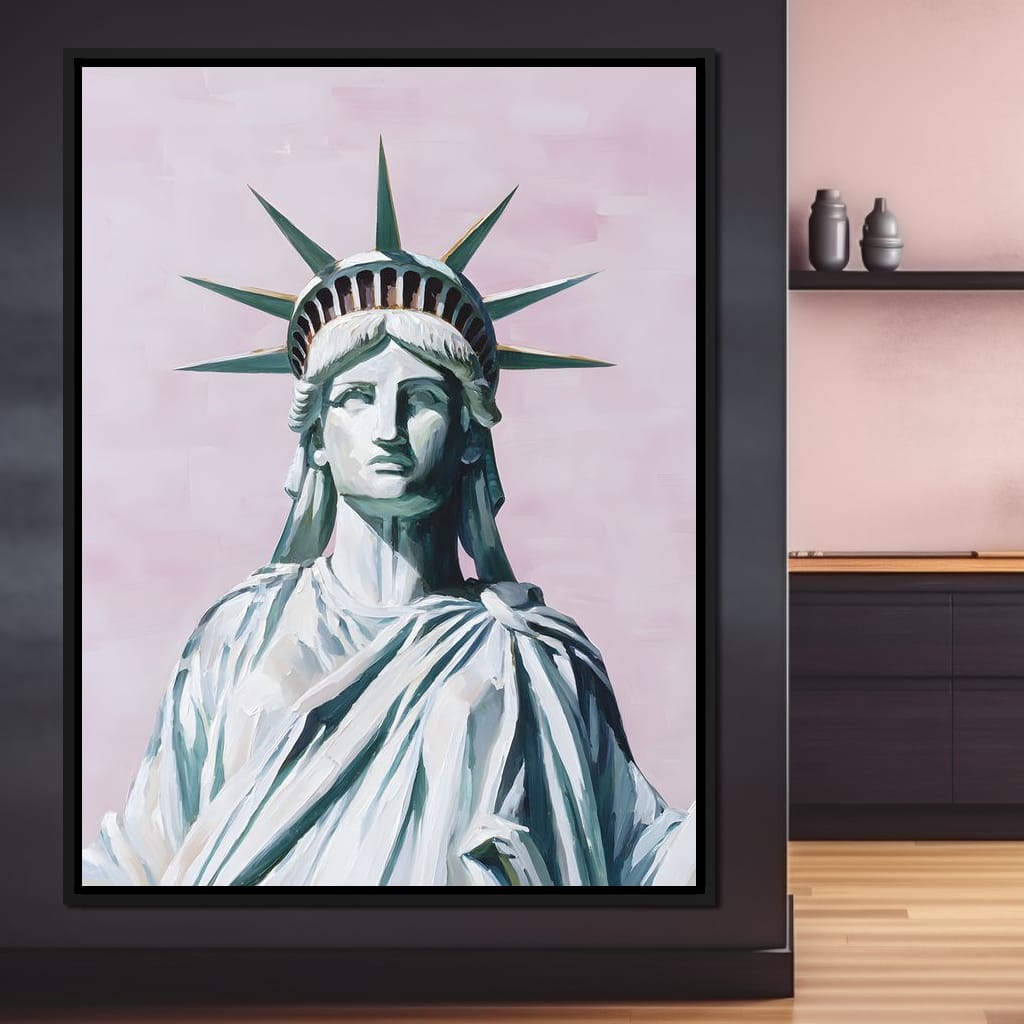 Liberty Crown Pastel Sky Canvas Wall Art