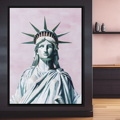 Liberty Crown Pastel Sky Canvas Wall Art