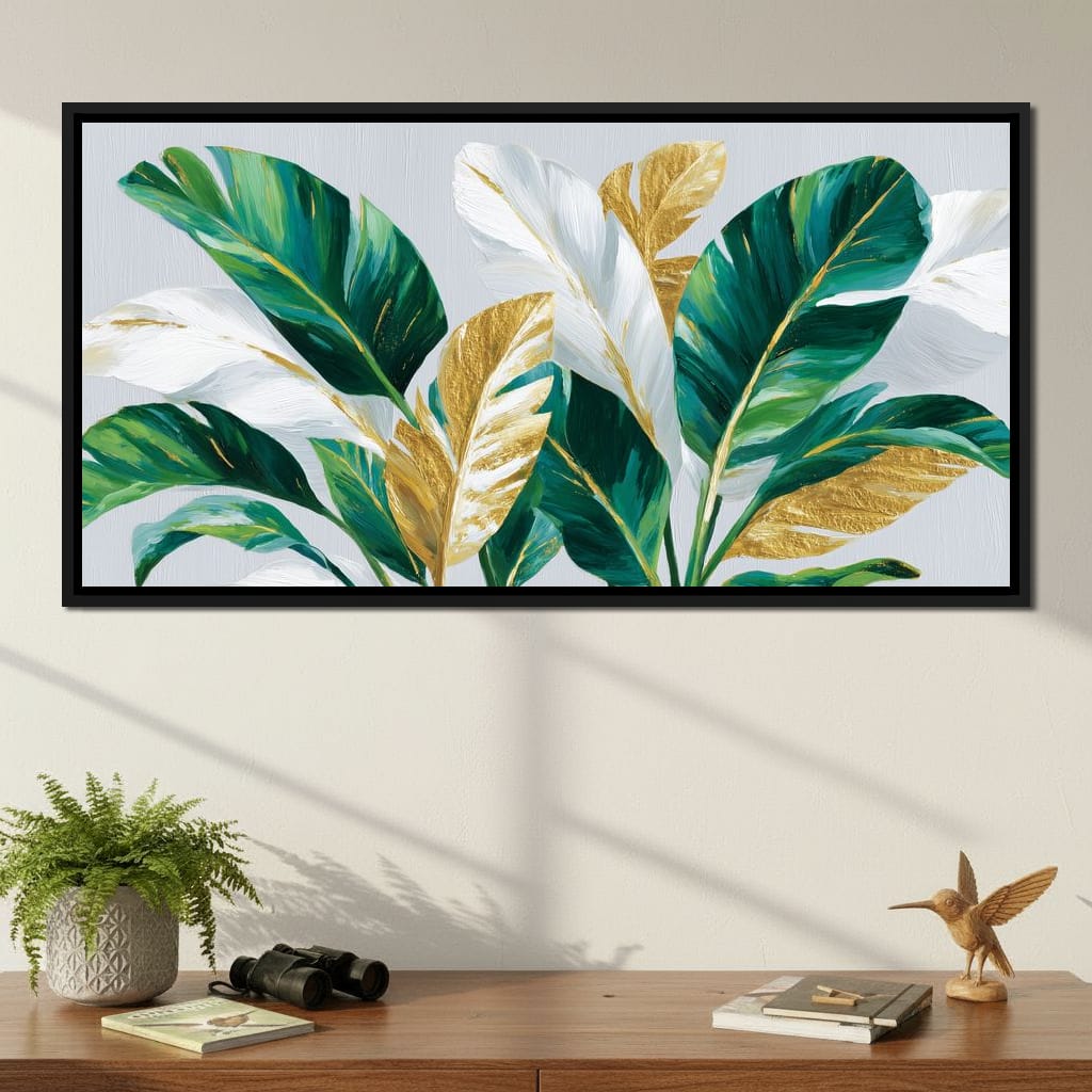 Gold Leaf Botanical Palmdream Canvas Wall Art