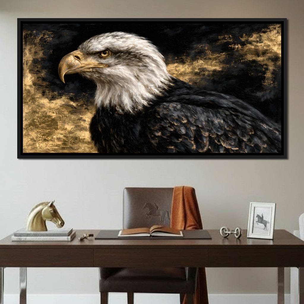 Sovereign Spirit Of The Golden Skies Canvas Wall Art