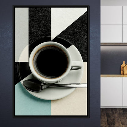 Geometric Morning Ritual Composition Canvas Wall Art