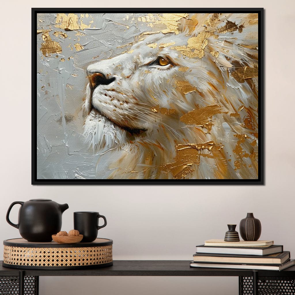 Golden Sovereign Stare Canvas Wall Art
