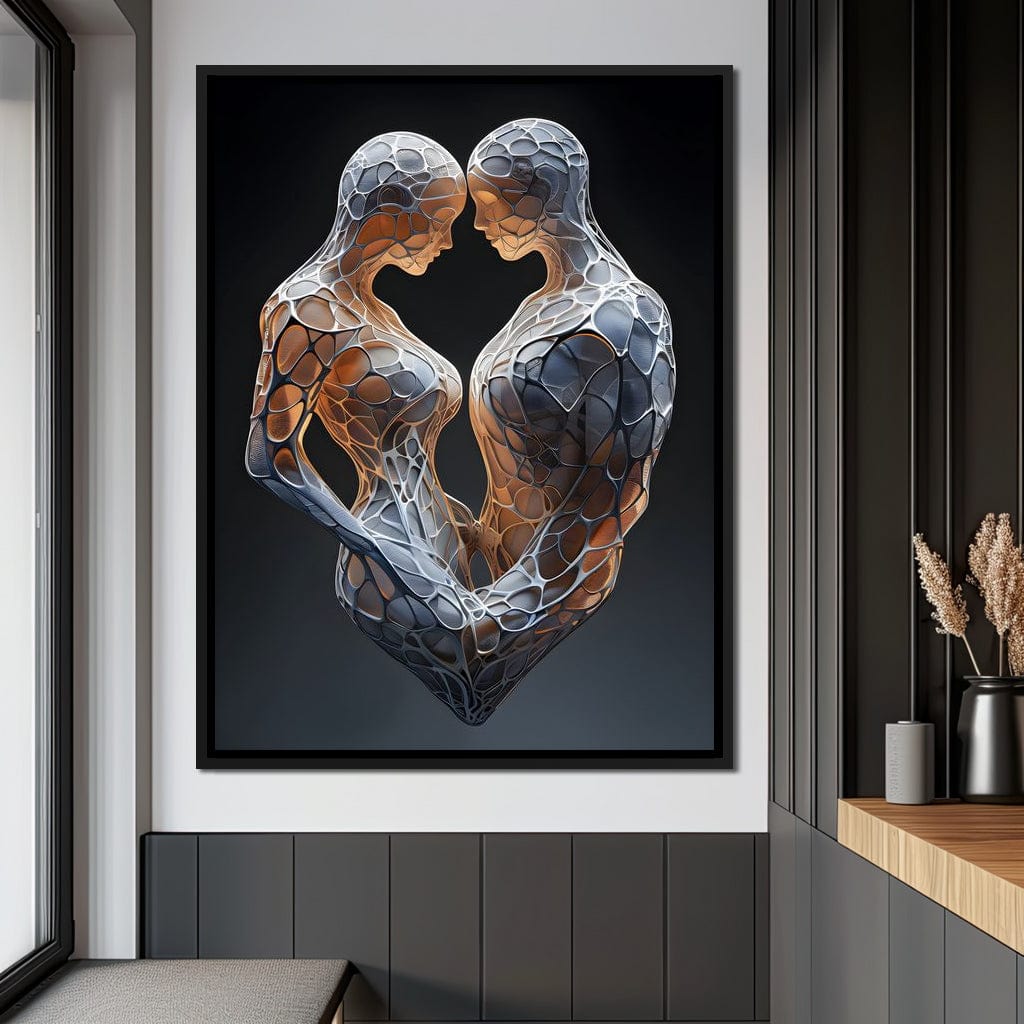 Mesh Connection Canvas Wall Art