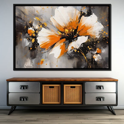 Radiant Floral Tempest Canvas Wall Art