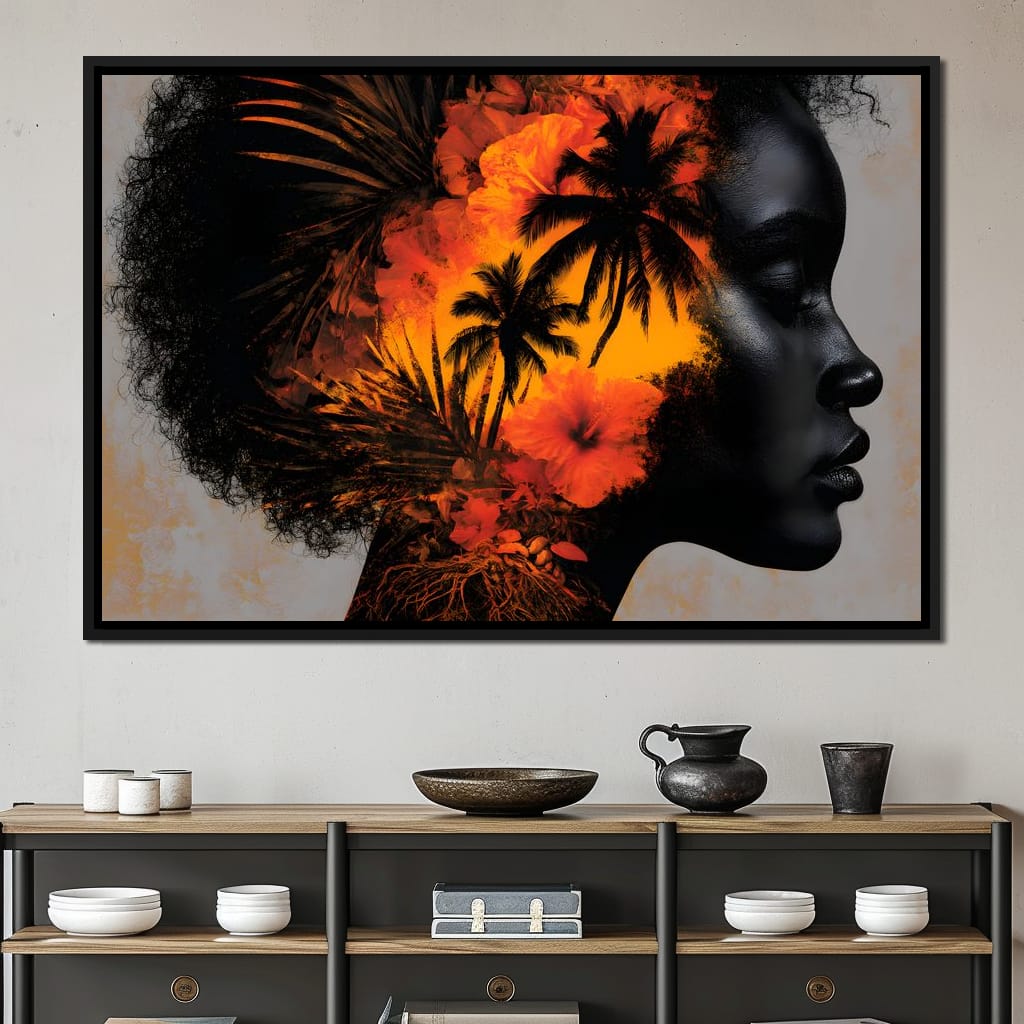 Tropical Mind Tropical Soul Canvas Wall Art