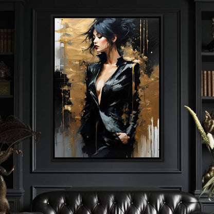 Female Portrait 0052 Canvas Wall Art