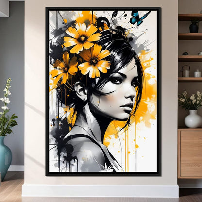 Female Portrait 262 Canvas Wall Art