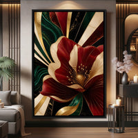 Gilded Petals Of Canvas Wall Art