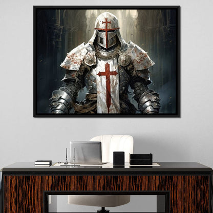 Knight of Sacred Hammer Canvas Wall Art