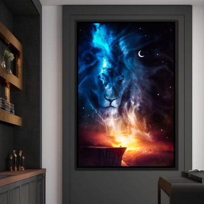 Spirit Animal Totem Lion Canvas Wall Art
