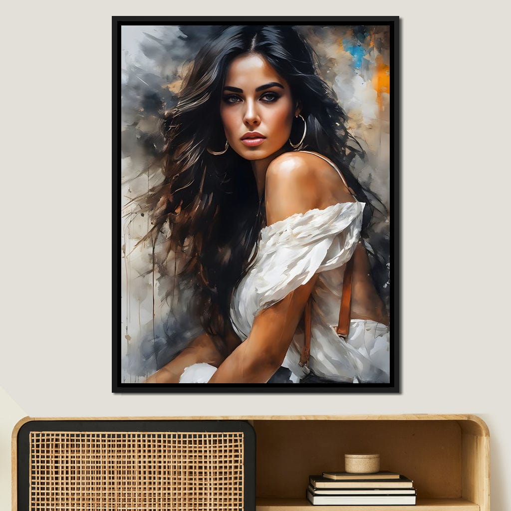 Female Portrait 169 Canvas Wall Art