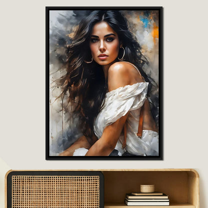 Female Portrait 169 Canvas Wall Art