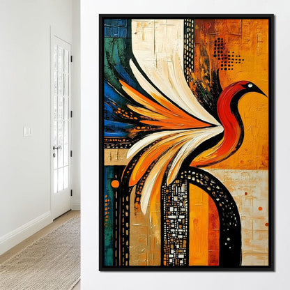 Vivid Phoenix Harmony Flight Canvas Wall Art