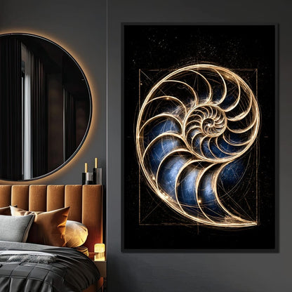 Golden Proportion of the Infinite Cosmos Canvas Wall Art