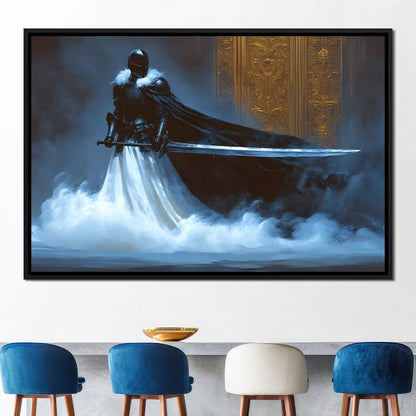Majestic Shadowed Sentinel Canvas Wall Art