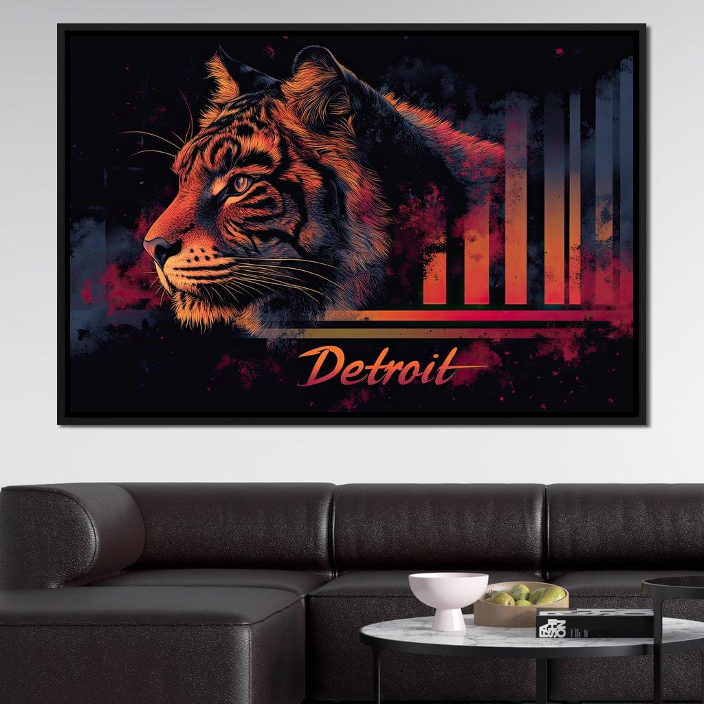 Urban Detroit Canvas Wall Art