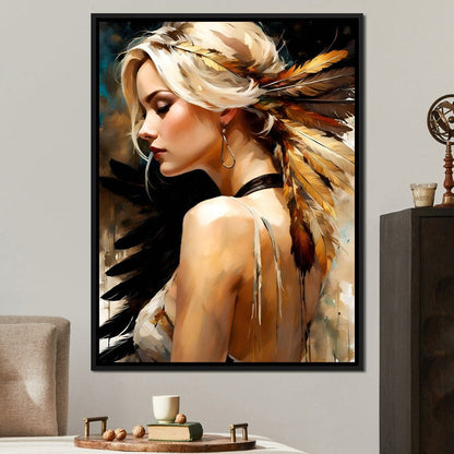 Female Portrait 0024 Canvas Wall Art