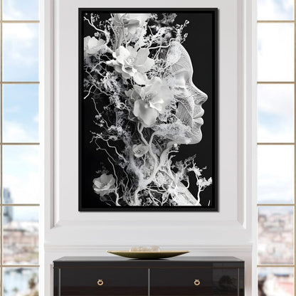 Floral Interlaced Reverie Canvas Wall Art