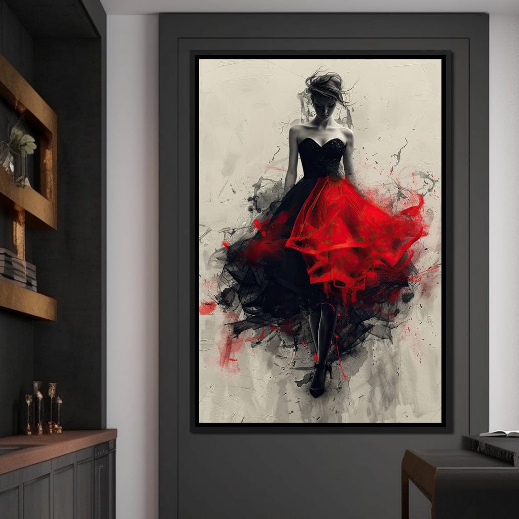Flame of the Midnight Dance Canvas Wall Art